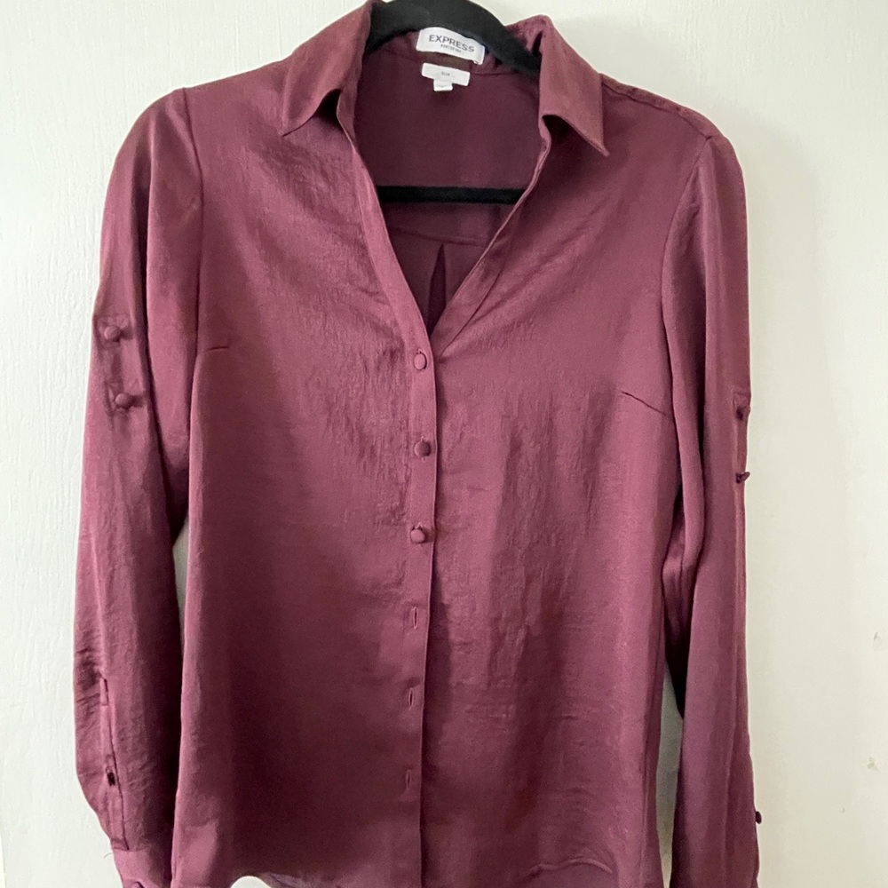 Express portofino blouse. Size S. Color: purple